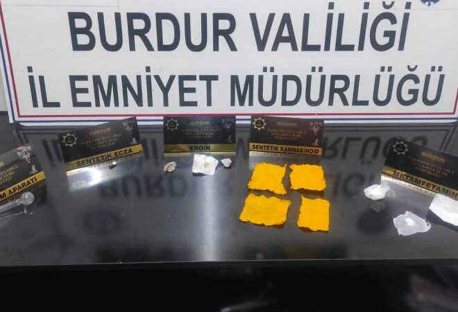 Burdur’da uyuşturucu operasyonu: 5 şüpheli tutuklandı